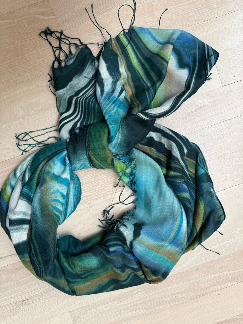 Tarnish Multicolor Woven Scarf with Teal & Blue Hues From
Nordstrom.